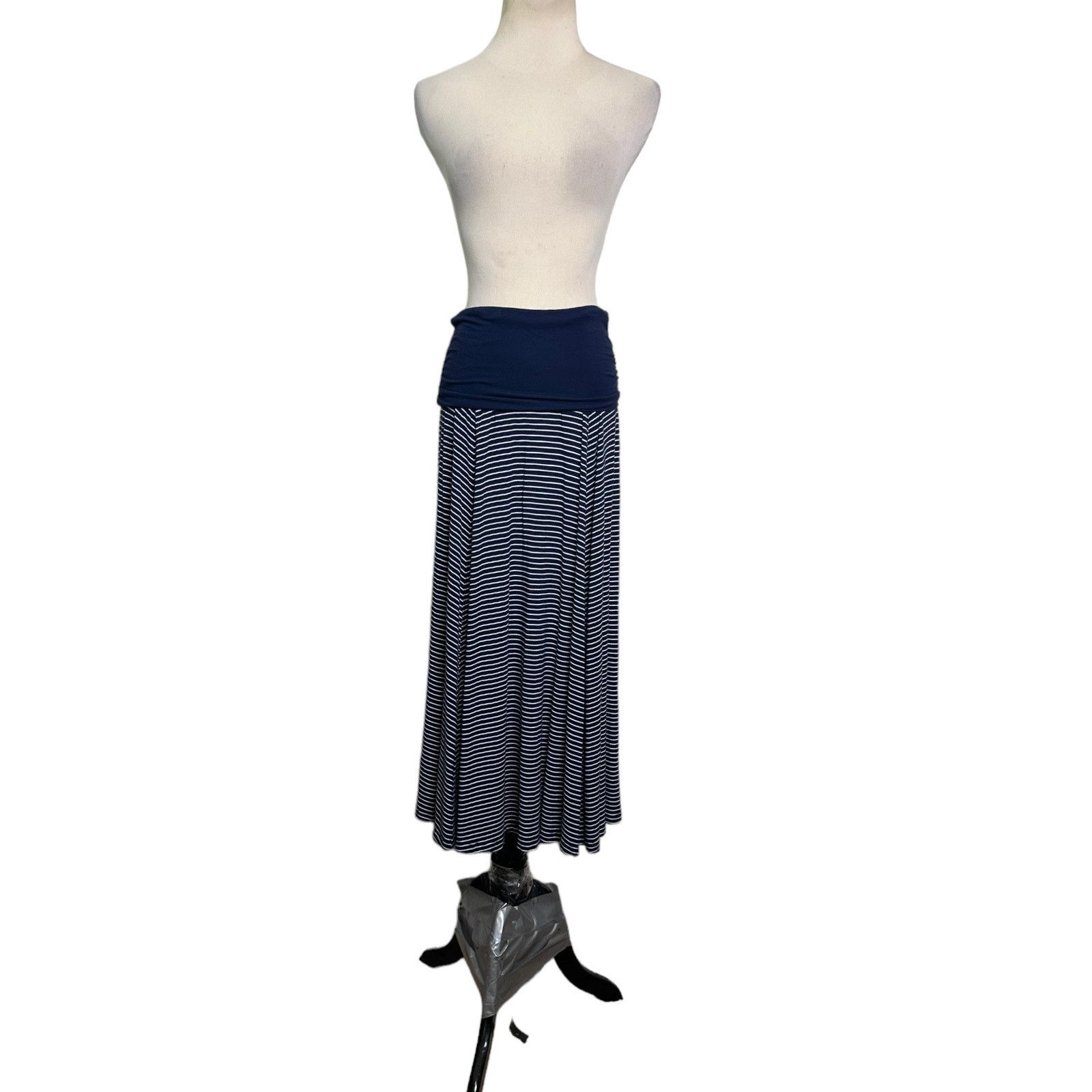 Gap Gap blue striped pull on casual maxi skirt size XS Size 28" / US 6 / IT 42 - 1 Thumbnail