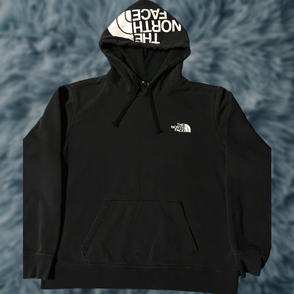The North Face VINTAGE The North Face Faded Spellout Hoodie L Black Men Sweatshirt 90s Hip Hop Grunge Surf Skate Size US L / EU 52-54 / 3 - 1 Thumbnail
