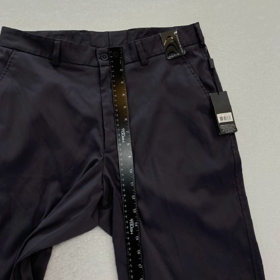 Vintage Pebble Beach Mens Golf Pants 32x32 Gray Performance Stretch Straight Leg Chino Regular Rise Front Flat Front Casual Pants Mens Size US 32 / EU 48 - 7 Thumbnail