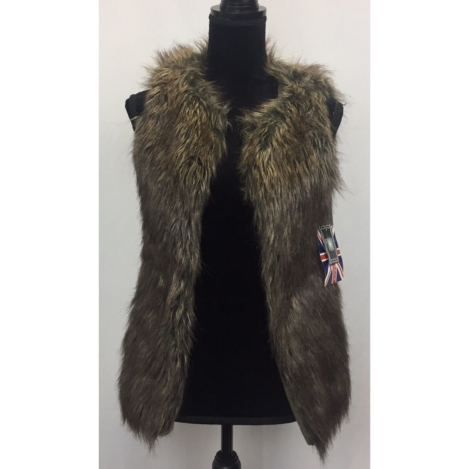 Vintage Miss london black faux fur sleeveless vest Small Size S / US 4 / IT 40 - 2 Thumbnail