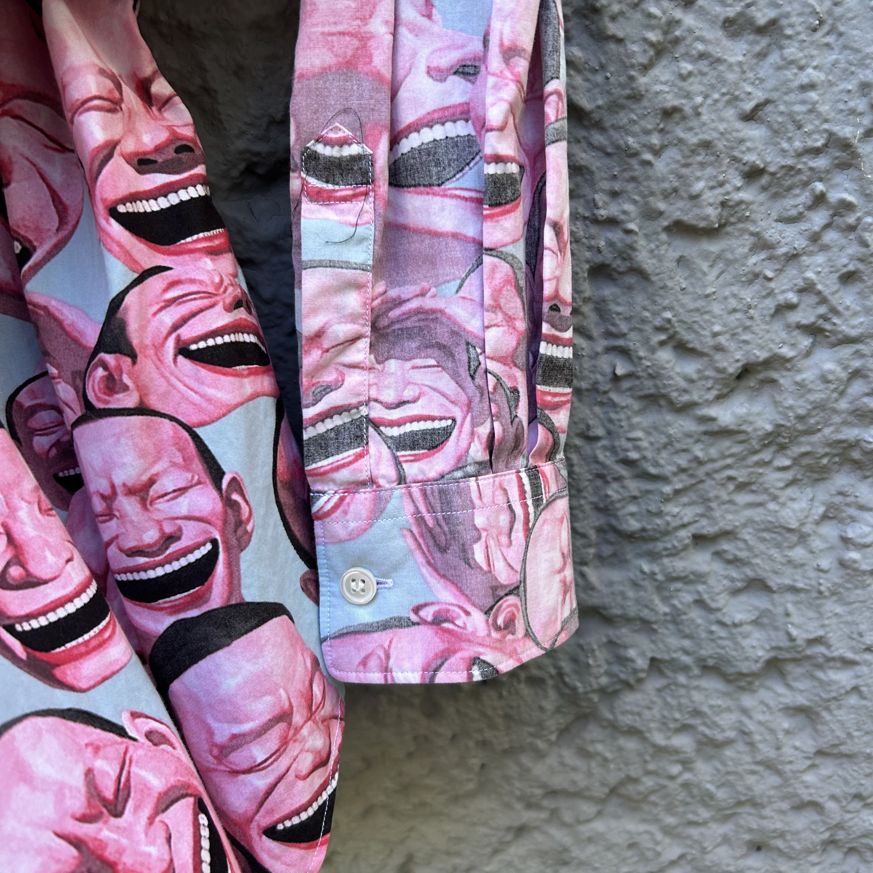 Comme des Garcons SHIRT CDG Shirt x Yue Minjun Laughing Man Pink Shirt S/S21 Size US M / EU 48-50 / 2 - 7 Thumbnail