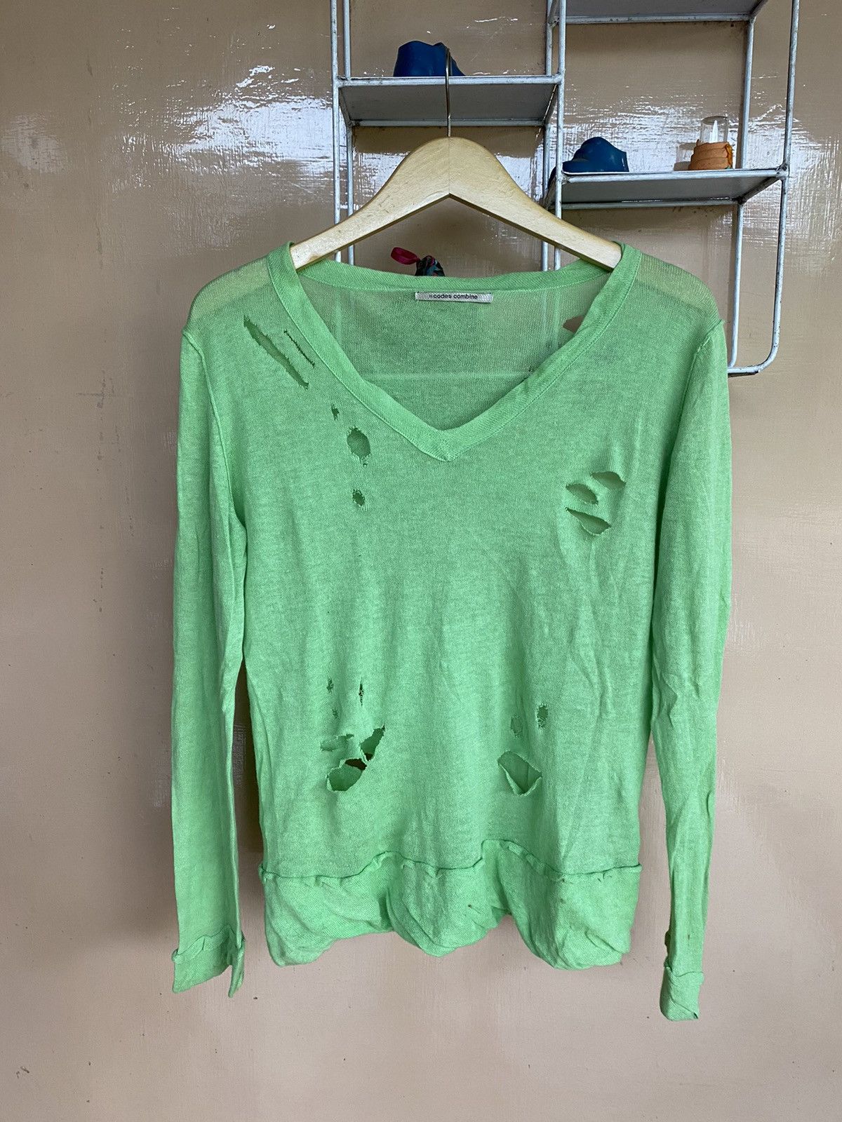 Hysteric Glamour Codescombine-japanesebrand arcived destroyed knitted Size US M / EU 48-50 / 2 - 1 Thumbnail