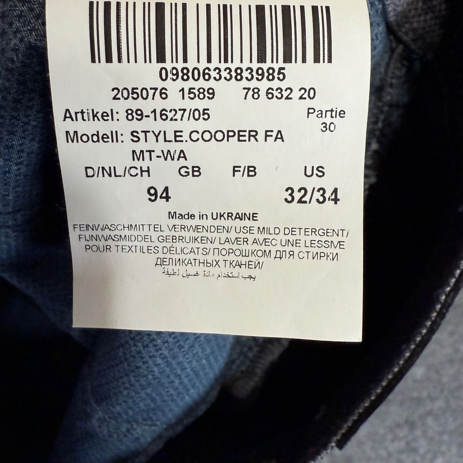 BRAX BRAX Cooper Chino Pants Mens 32x34 (32x32) Gray Casual Slim Size US 32 / EU 48 - 4 Thumbnail