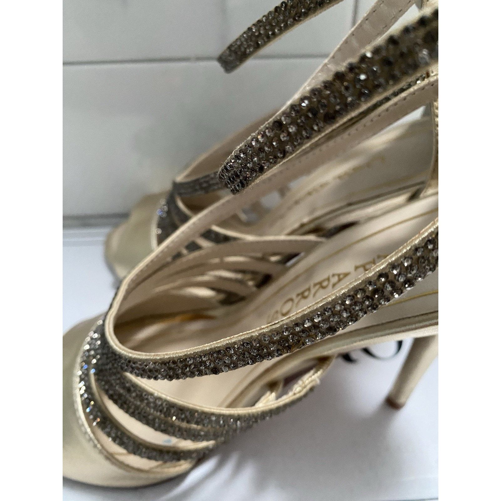 &Daughter × Other Caparros Platino Metallic Gold Open Toes Sz 61/2 M Size US 6.5 / IT 36.5 - 10 Thumbnail