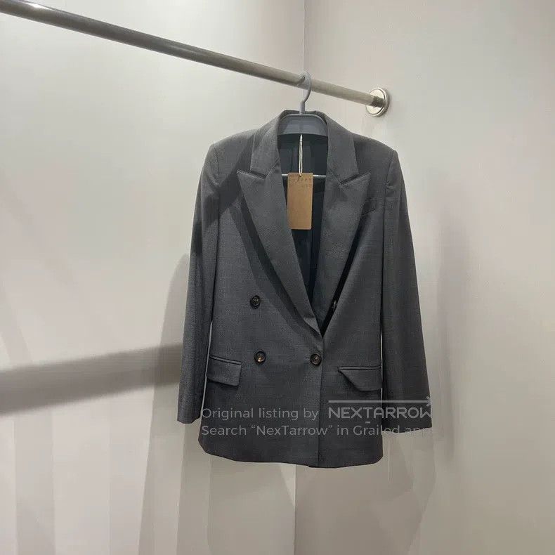 Brunello Cucinelli Brunello Cucinelli Double-breasted wool blazer Size XXS / US 00 / IT 34 - 1 Thumbnail