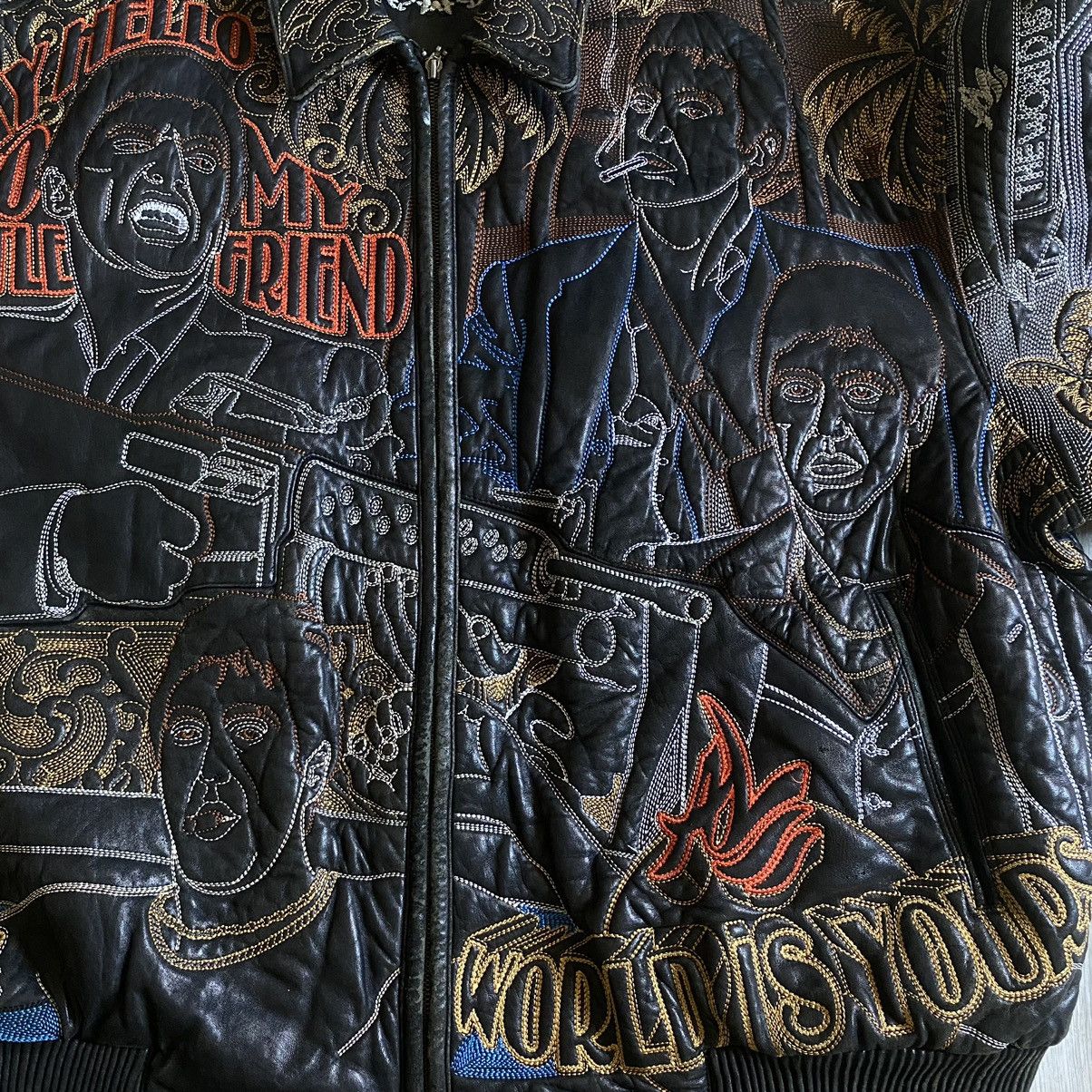 Al Wissam Al Wissam Scarface Al Pacino Leather Jacket AOP Vintage Y2K Size US XL / EU 56 / 4 - 4 Thumbnail