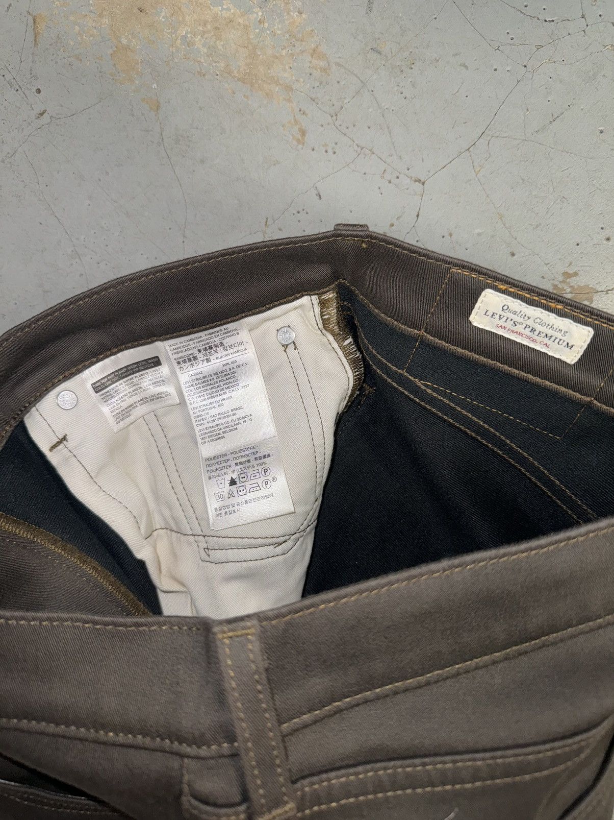 Levi's Levis Brown Thermal Lined Pants Size US 32 / EU 48 - 4 Thumbnail