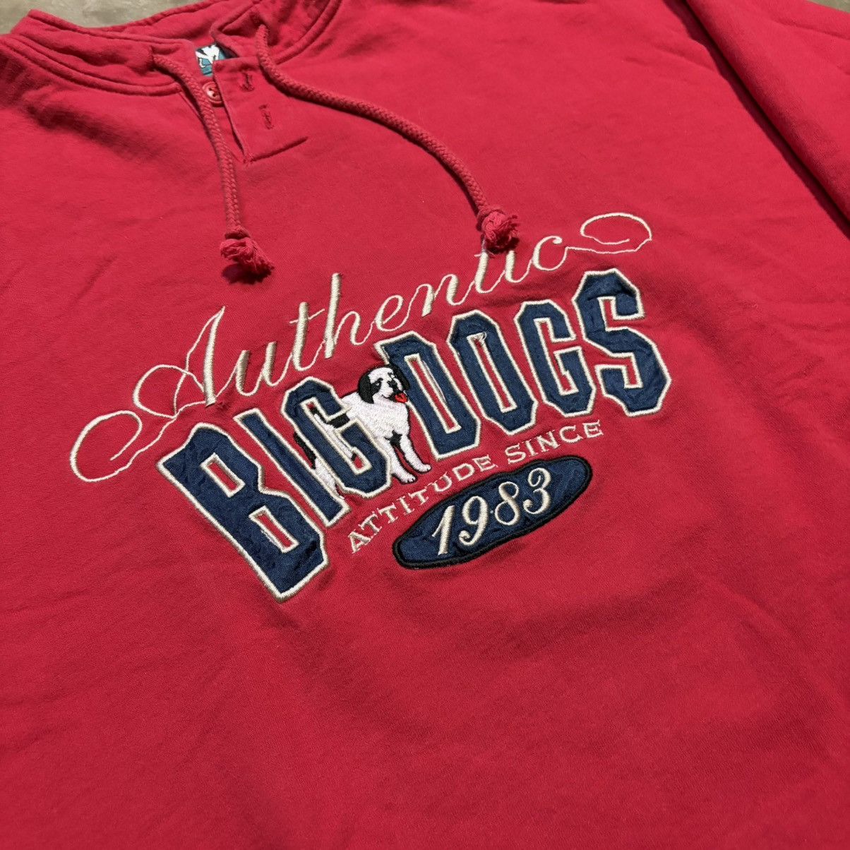 Big Dogs Vintage 90s Big Dogs Santa Barbara Sweatshirt Mock Neck Size US L / EU 52-54 / 3 - 4 Thumbnail