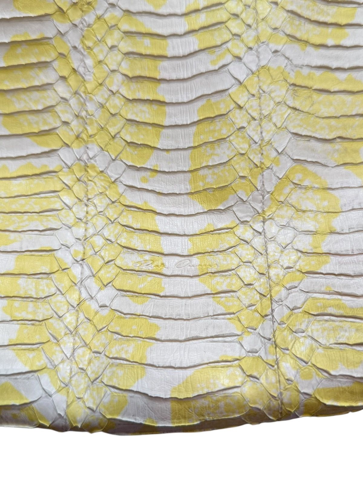 Rick Owens Performa Yellow Acid Python Snakeskin Bag Size ONE SIZE - 4 Thumbnail