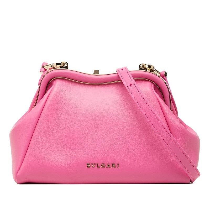 Bvlgari Bvlgari Leather Serpenti Shoulder Bag Pink Size ONE SIZE - 1 Thumbnail