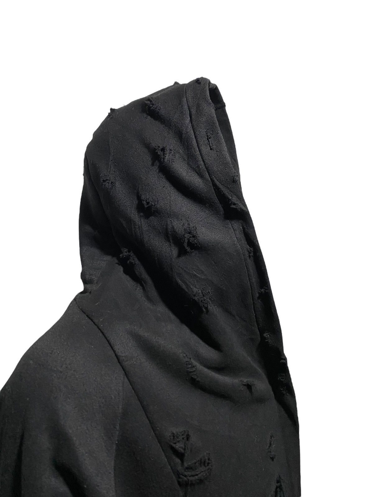 Kansai Yamamoto × Vintage y2k Kansai vkei destroyed asymmetric zip hoodie Size US L / EU 52-54 / 3 - 8 Thumbnail