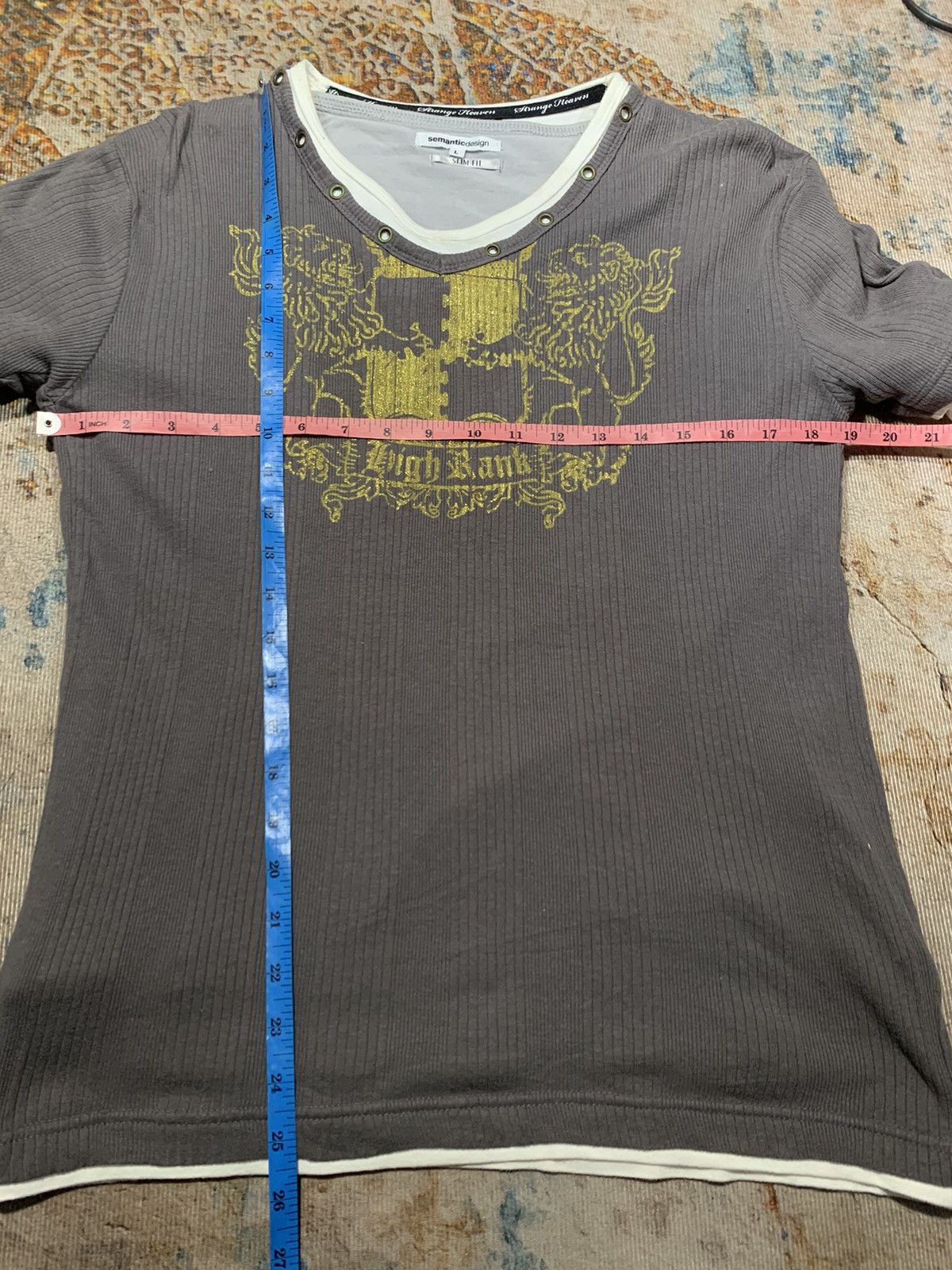 Hysteric Glamour 2in1 double layers poem distressed tshirts Size US M / EU 48-50 / 2 - 7 Thumbnail