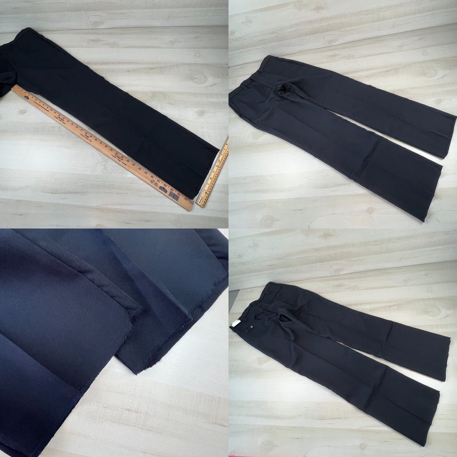 Vintage The Force Mens Pants 34 Navy Blue Straight Unhemmed Dress Work New Size US 34 / EU 50 - 8 Thumbnail