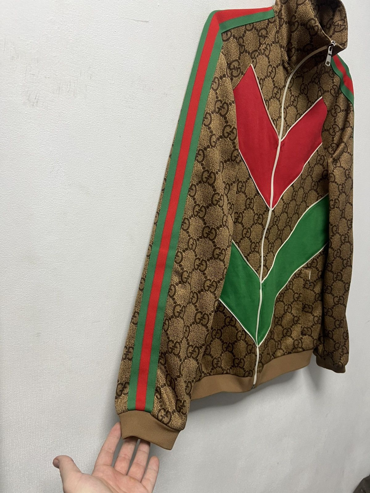 Gucci Gucci Monogram Logo GG Jacquard Track Suit Zip-up Jacket Size US M / EU 48-50 / 2 - 2 Thumbnail