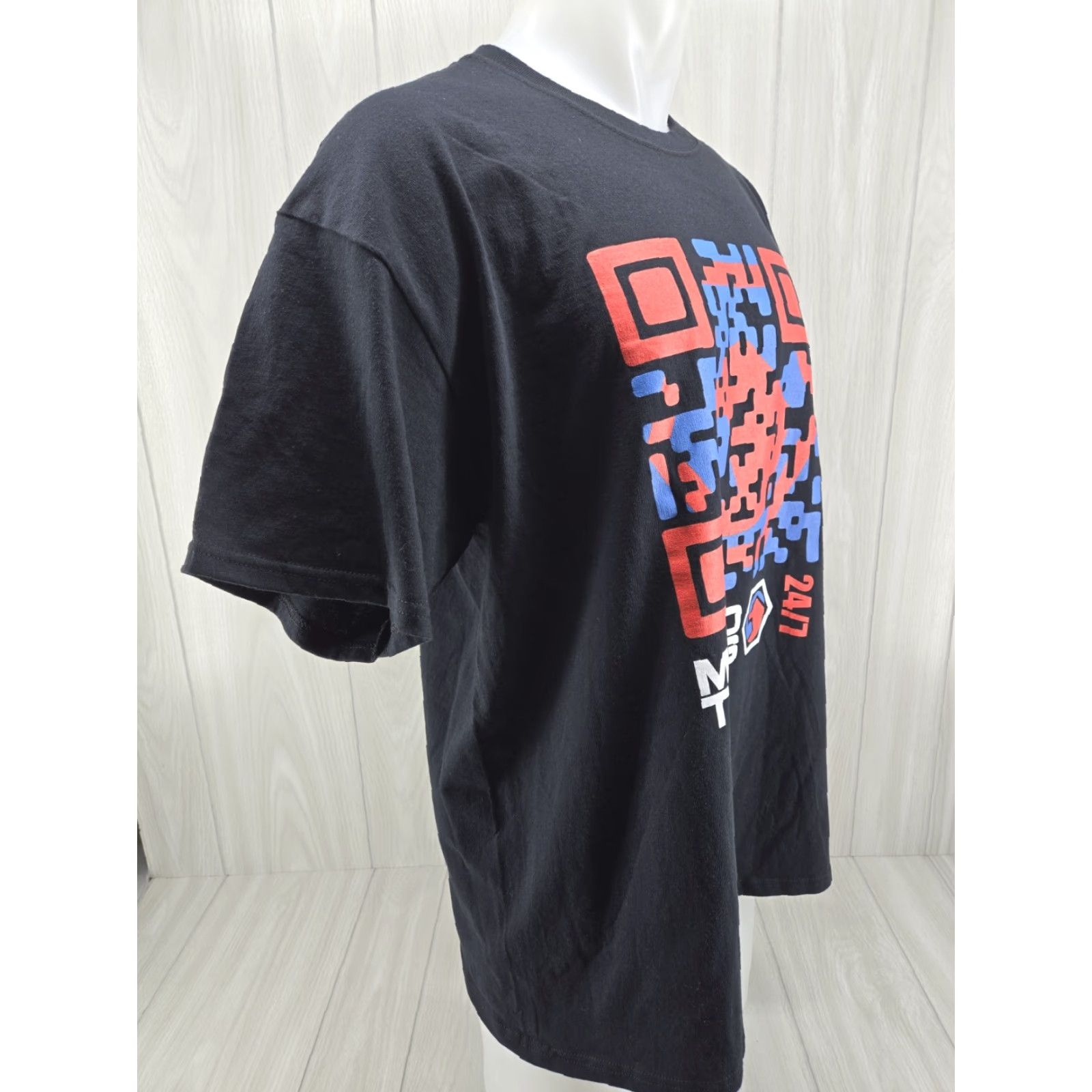 Logo 7 Matco Tools T-Shirt Mens XL Black 24/7 QR Code Short Sleeve Graphic Logo Size US XL / EU 56 / 4 - 5 Thumbnail
