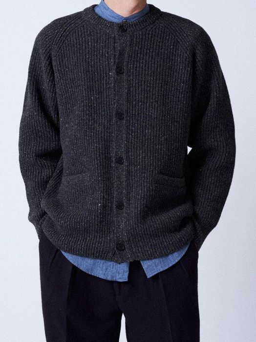 Phlannel wool silk crewneck cardigan | Grailed