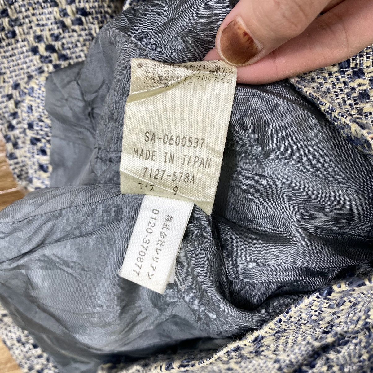 Japanese Brand LEILIAN Japanese Brand Button Up Wool Tweed Grey Blazer Size M / US 6-8 / IT 42-44 - 6 Thumbnail