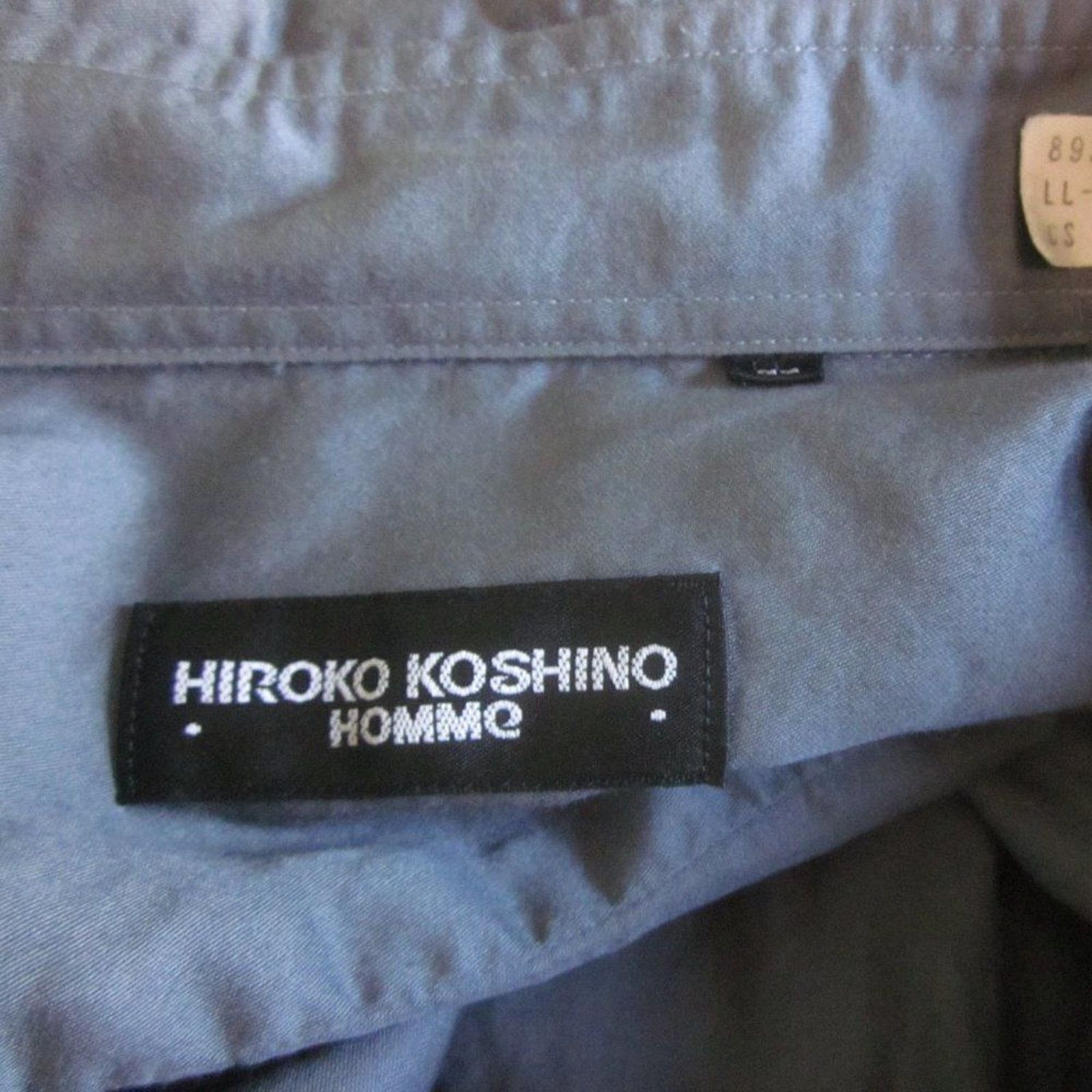 Hiroko Koshino Homme Hiroko Koshino Homme Men Steel Gray Shirt Size LL Fits Large Size US L / EU 52-54 / 3 - 3 Thumbnail
