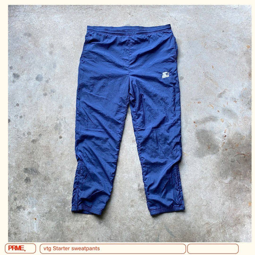 Starter × Vintage vintage 90s STARTER Spellout Logo Nylon Track sweatpants Size US 39 - 3 Thumbnail