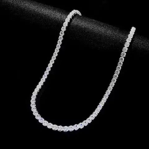 Other HipHop Rhinestone Tennis Chain Necklace Size ONE SIZE - 2 Thumbnail