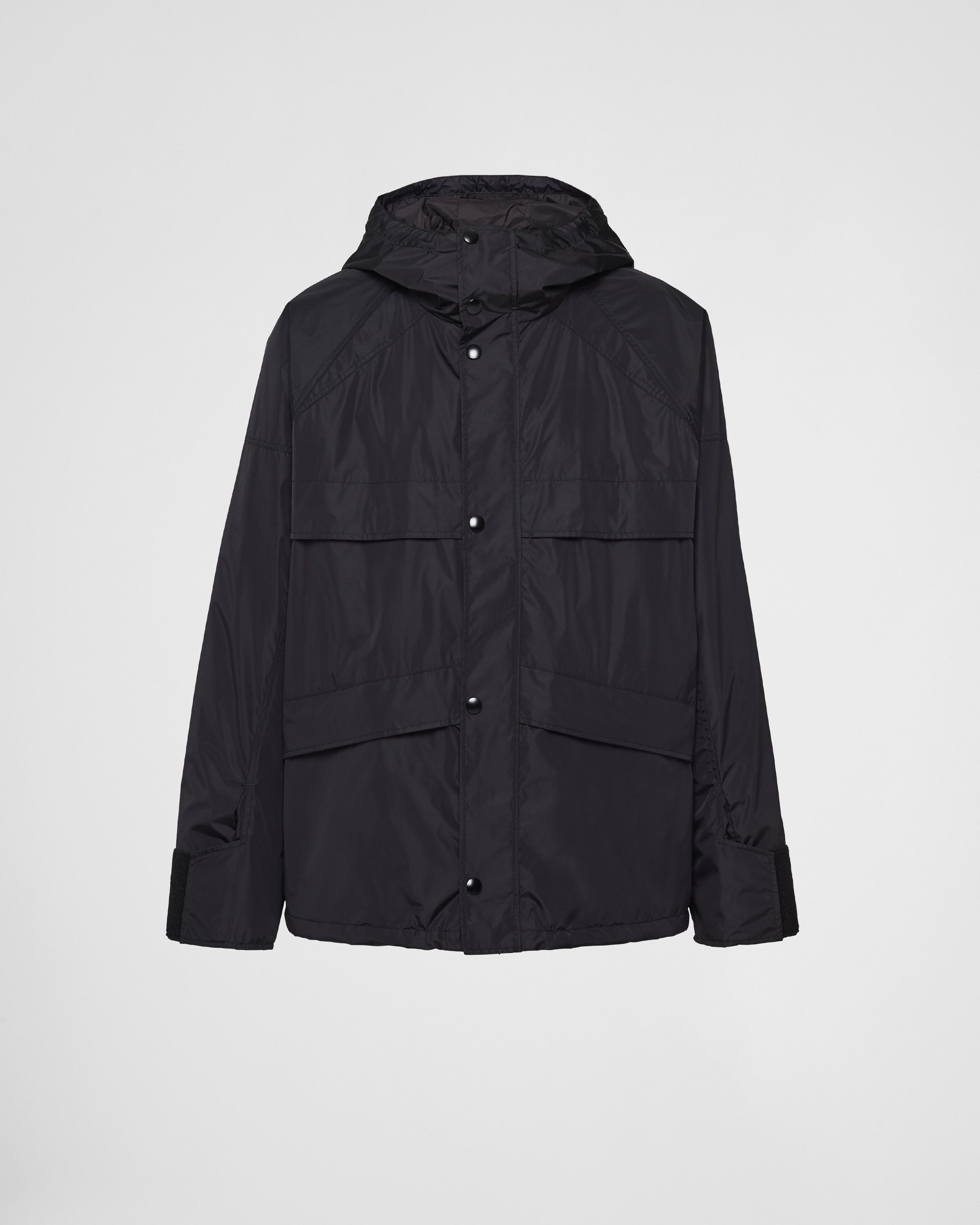 o1mt1gz0225 Technical Fabric Jacket in Black