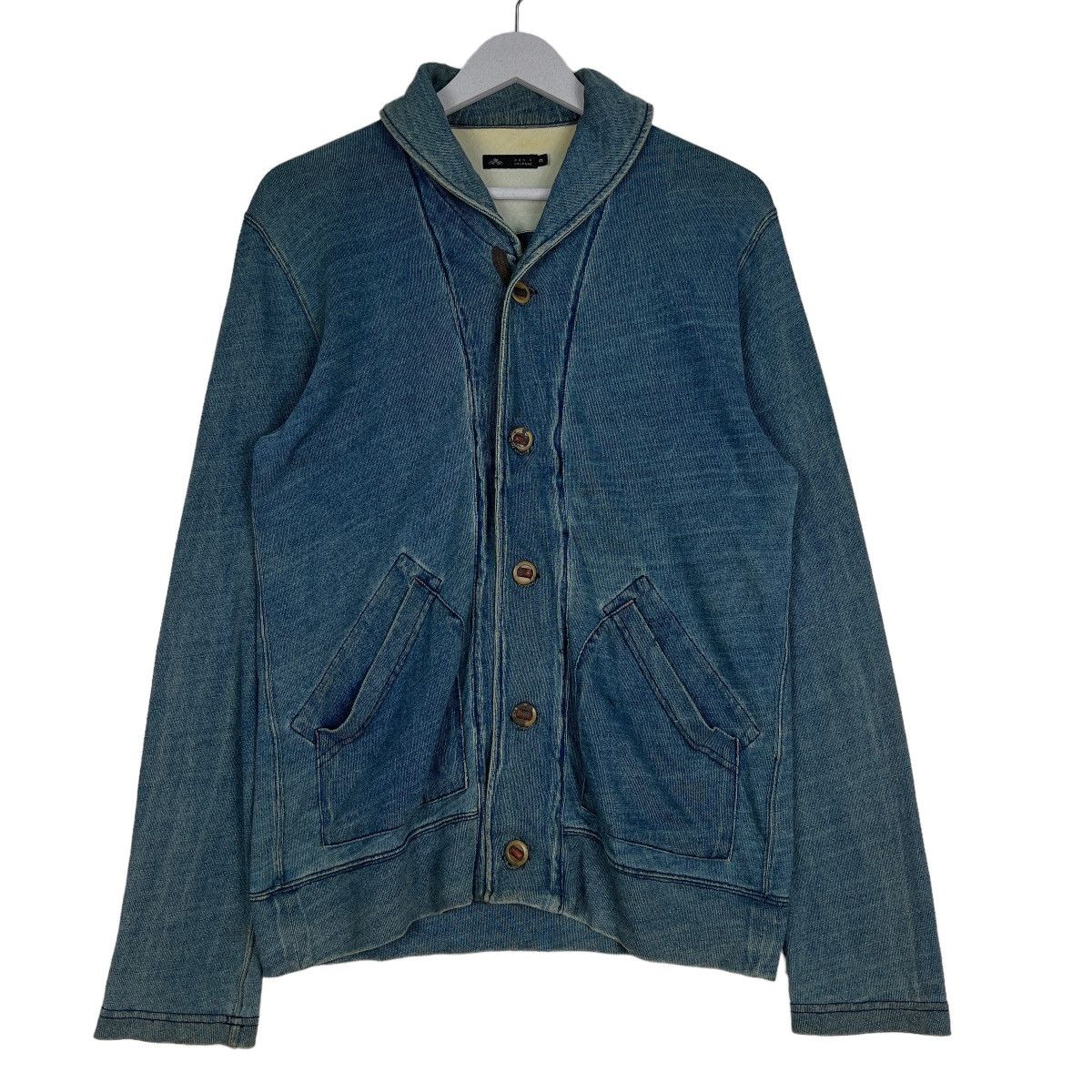 Melrose 🔥 MELROSE SHAWL COLAR INDIGO JACKET Size US M / EU 48-50 / 2 - 1 Thumbnail
