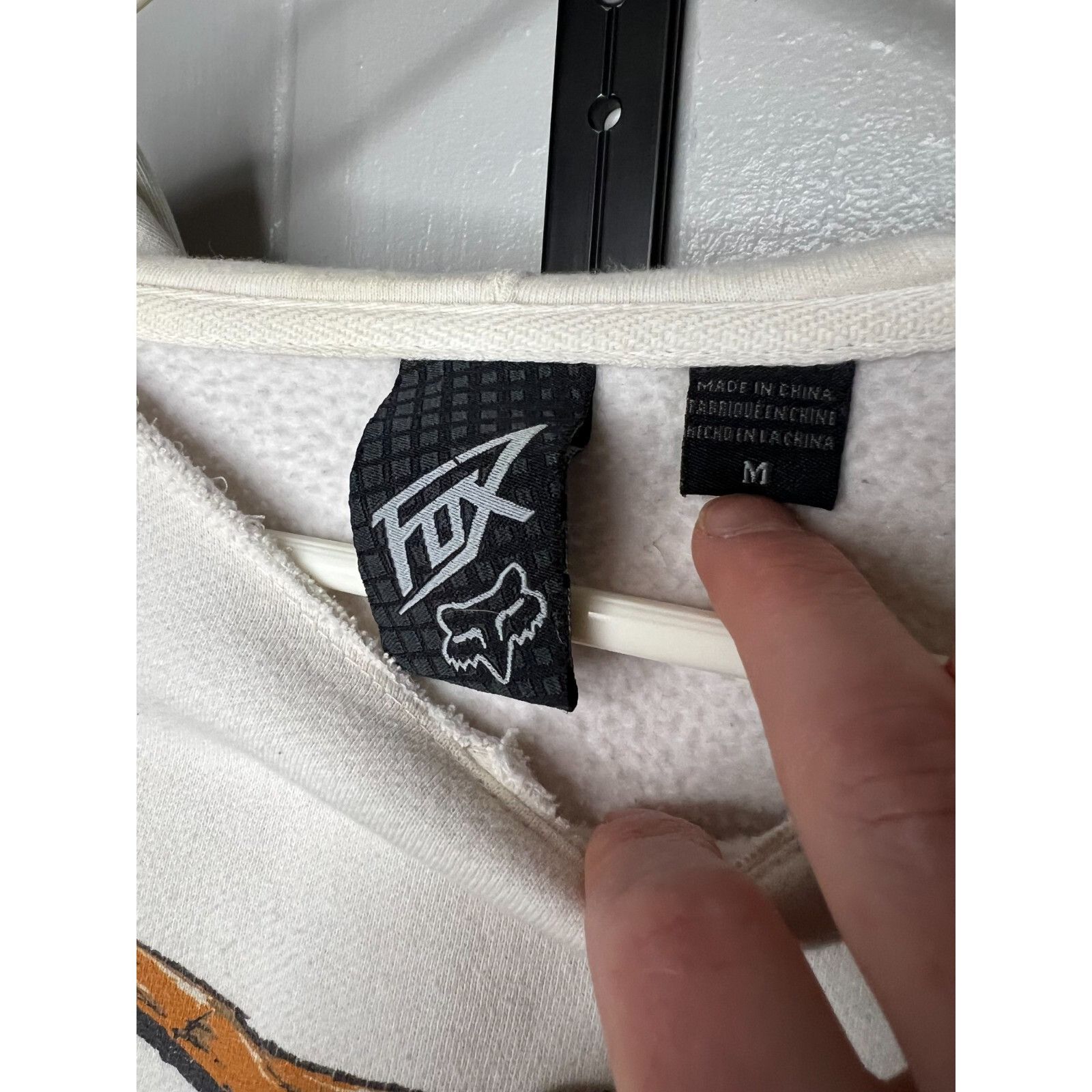 Fox Racing Y2K Fox Racing Motocross Full Zip Hoodie Faded Black Size MD Size US M / EU 48-50 / 2 - 4 Thumbnail