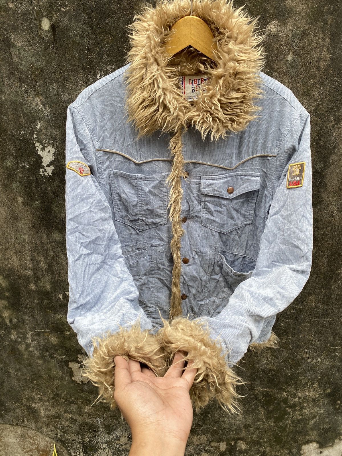 14th Addiction × If Six Was Nine × Le Grande Bleu (L.G.B.) Liberty Bell Faux Fur Jacket LGB Style Size US L / EU 52-54 / 3 - 2 Thumbnail
