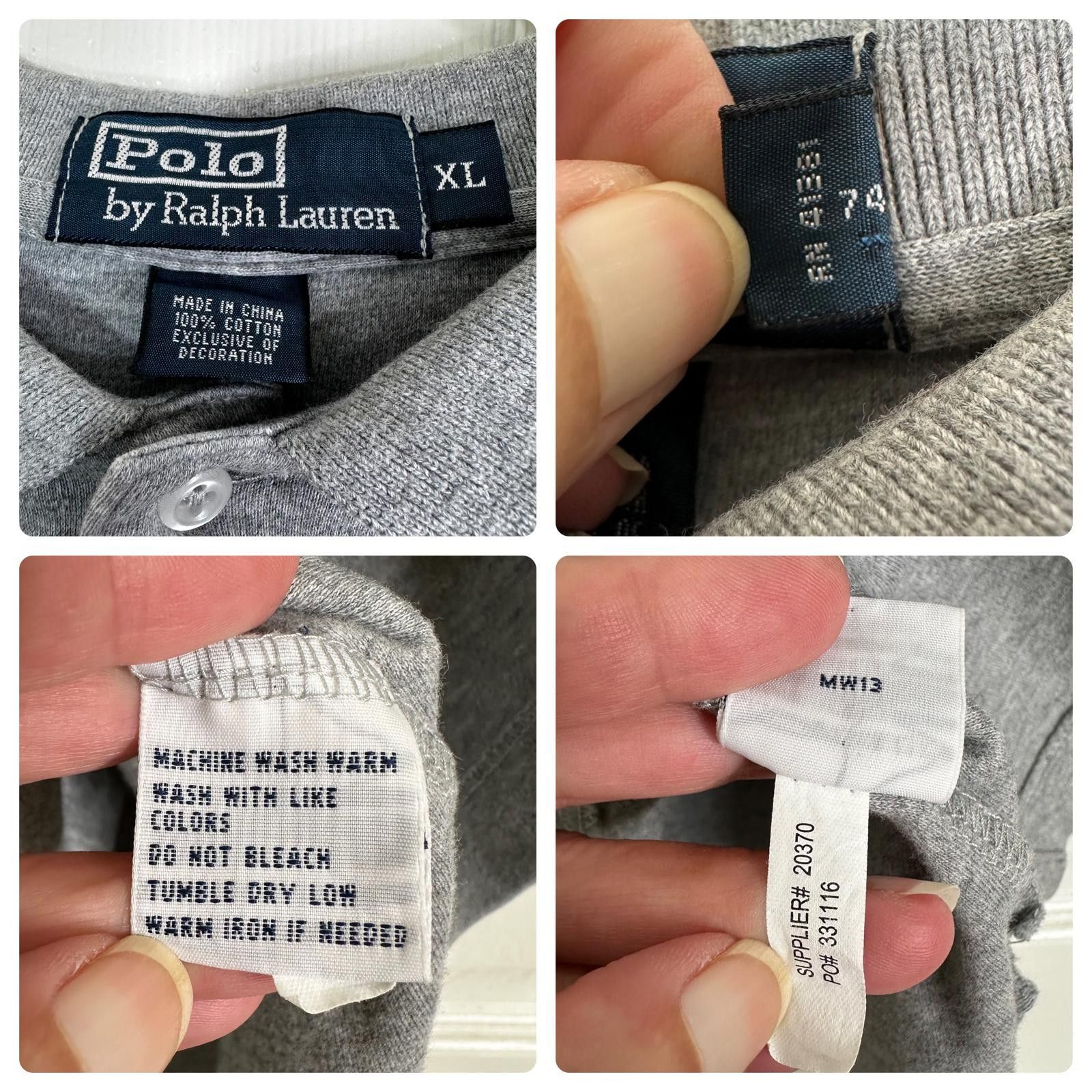 Polo Ralph Lauren Polo Ralph Lauren Short Sleeve Polo Shirt Grey Men’s XL Size US XL / EU 56 / 4 - 7 Thumbnail