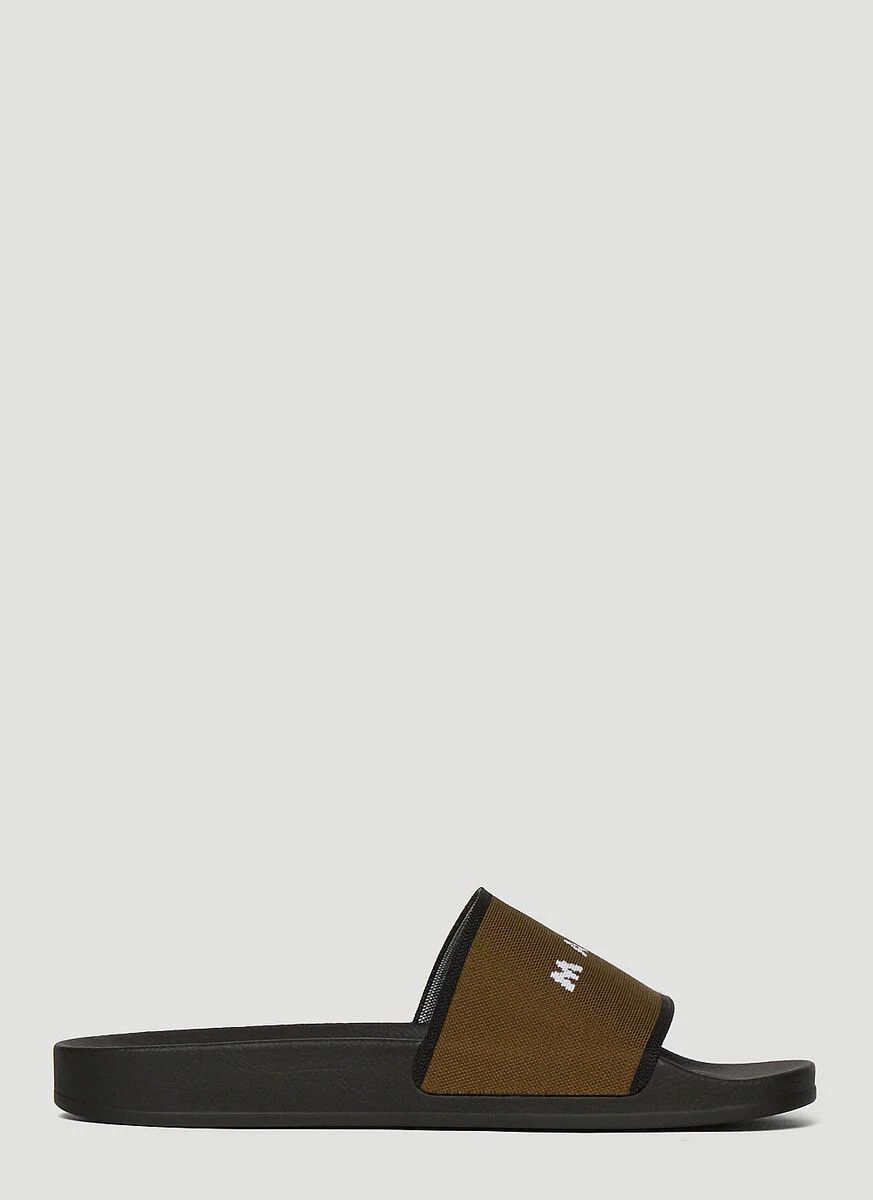 Marni o1srvl11e0724 Canvas Slide in Brown Size US 11 / EU 44 - 1 Thumbnail