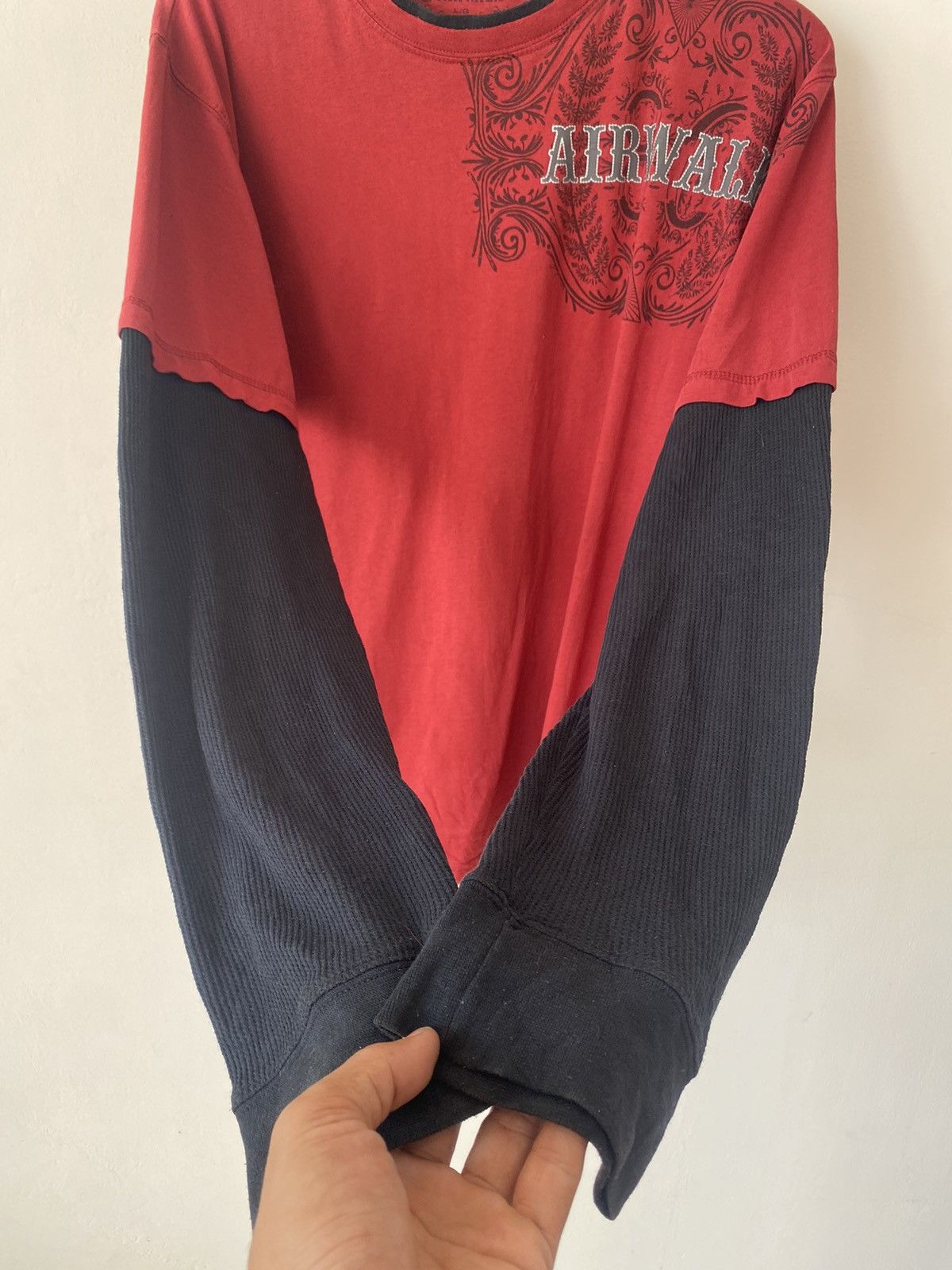 Vintage Crazy Y2K Airwalk Thermal Long Sleeve Tee Size US L / EU 52-54 / 3 - 6 Thumbnail