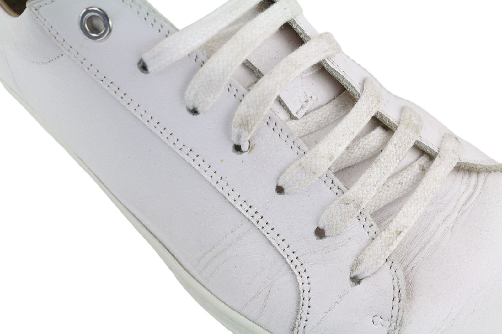 Suitsupply FW1404 EU43 White Leather Almond Toe Sneakers 83568 Size US 10 / EU 43 - 12 Thumbnail