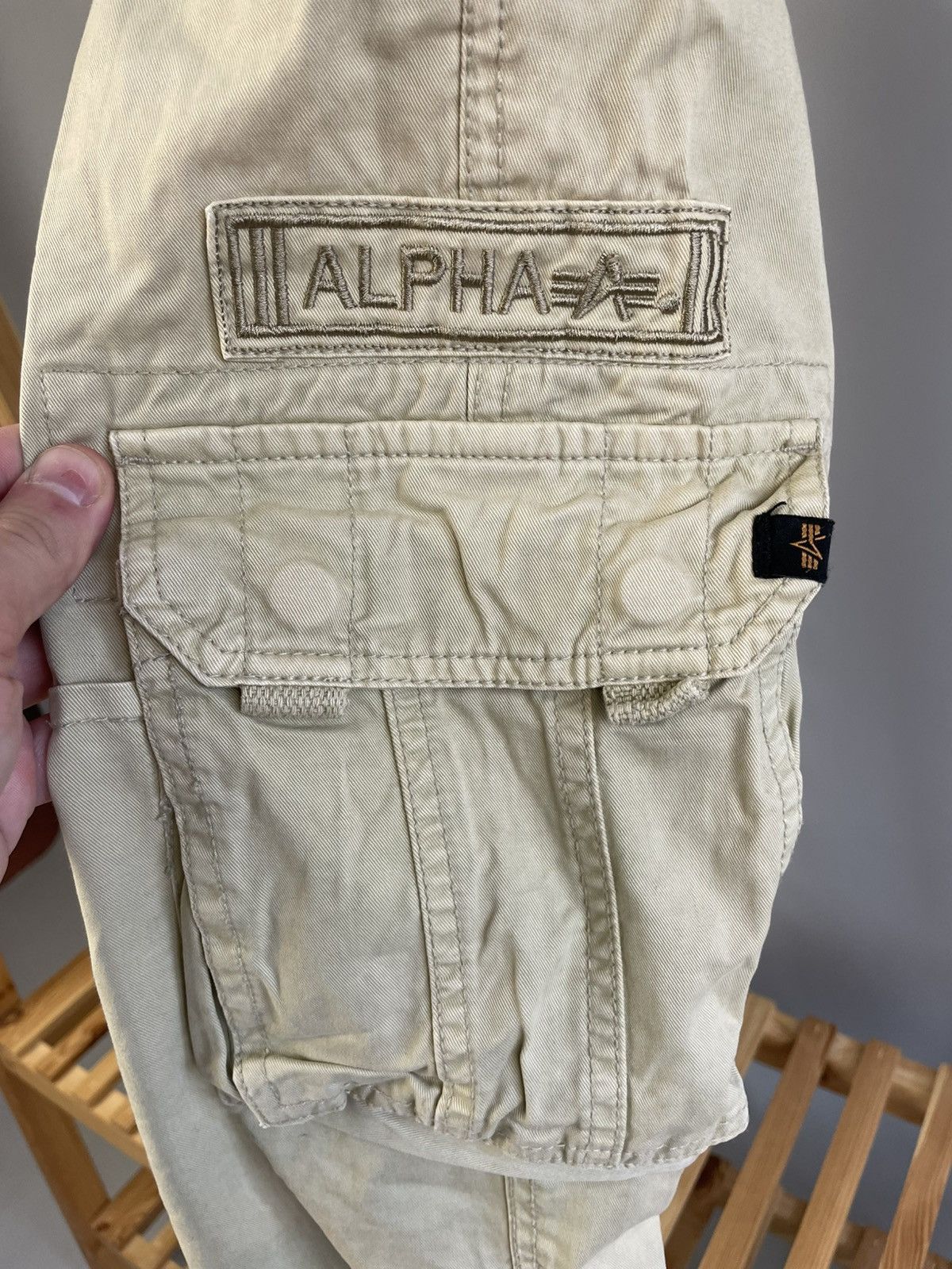 Alpha Industries Vintage alpha industries cargo pants size 34 Size US 34 / EU 50 - 4 Thumbnail