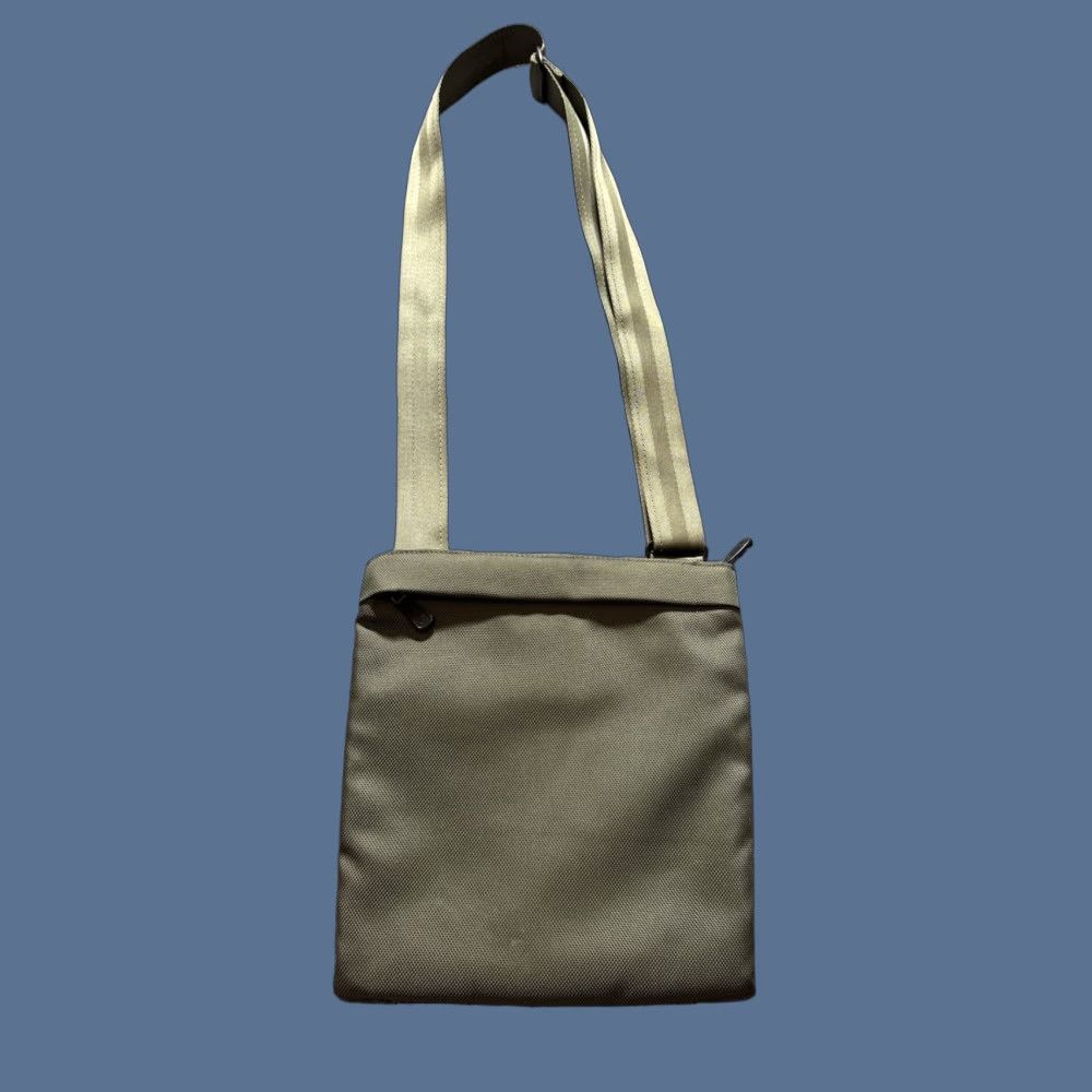 Tumi Tumi Tech Messenger Bag Crossbody Olive Green Red Interior Canvas Nylon Small Green Mens Messenger Bag Accessories Size ONE SIZE - 1 Thumbnail