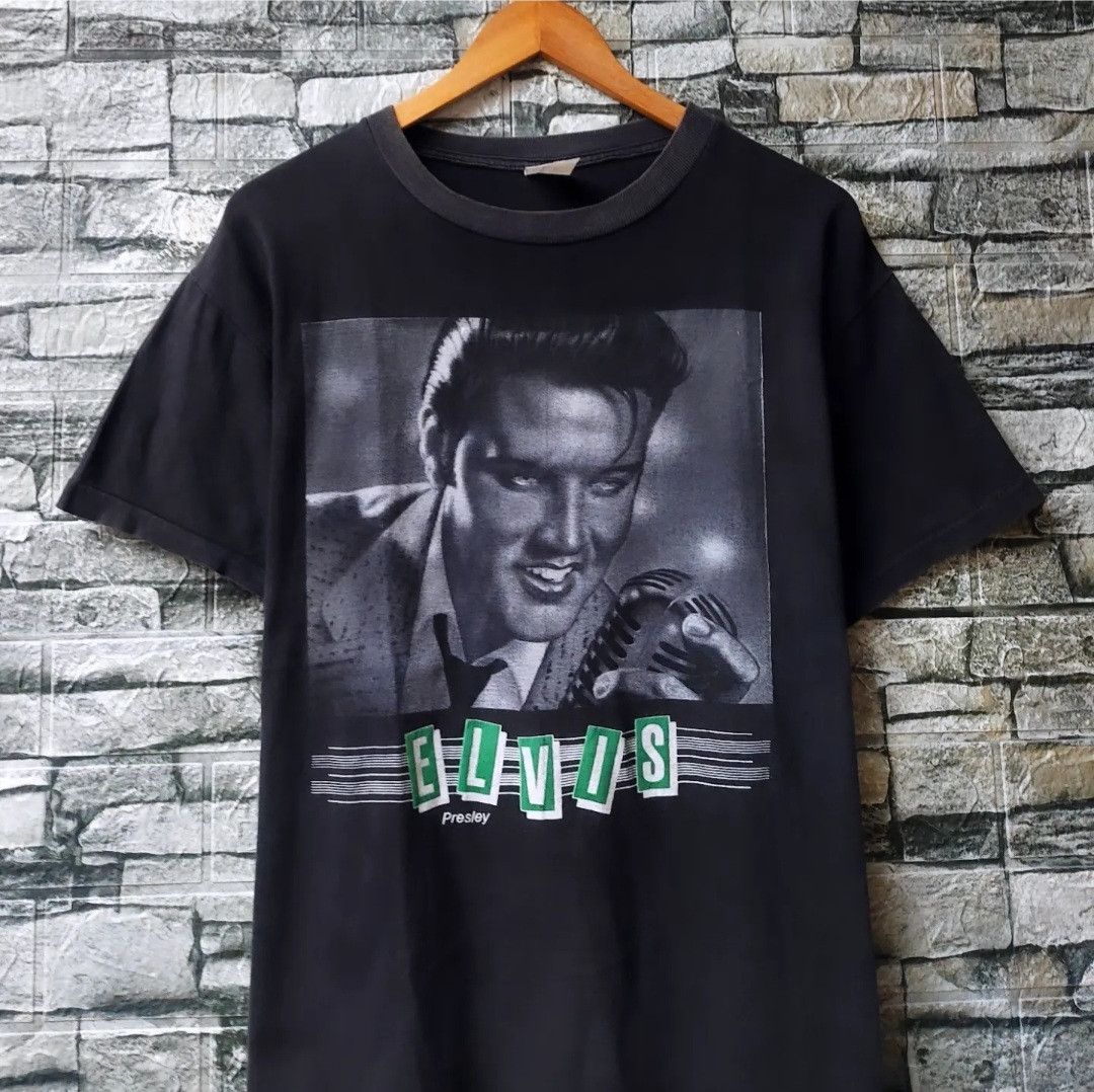 Band Tees Vtg 90s Elvis Presley Tshirt Size US L / EU 52-54 / 3 - 2 Thumbnail
