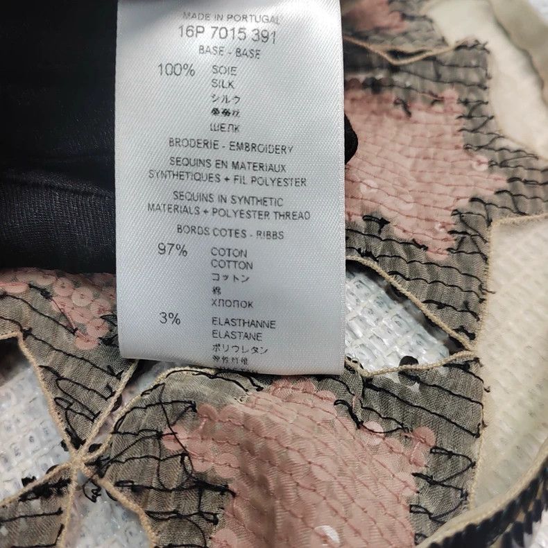 Givenchy Givenchy Size40 00090 Sequin Cut-Out Short Sleeve Size 40 Size US M / EU 48-50 / 2 - 4 Thumbnail
