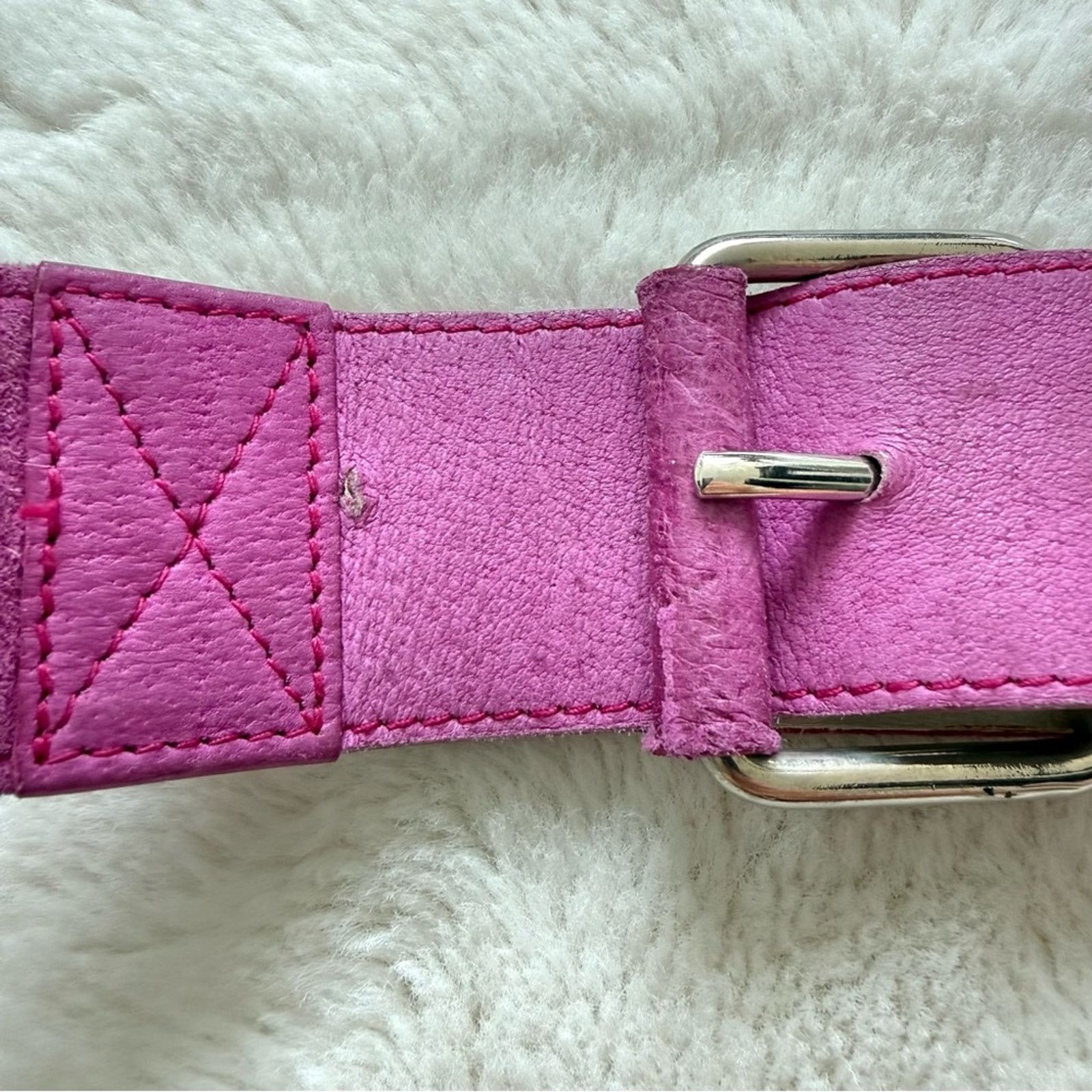 Other Lina Lee women pink suede belt size 90 cm Size ONE SIZE - 3 Thumbnail