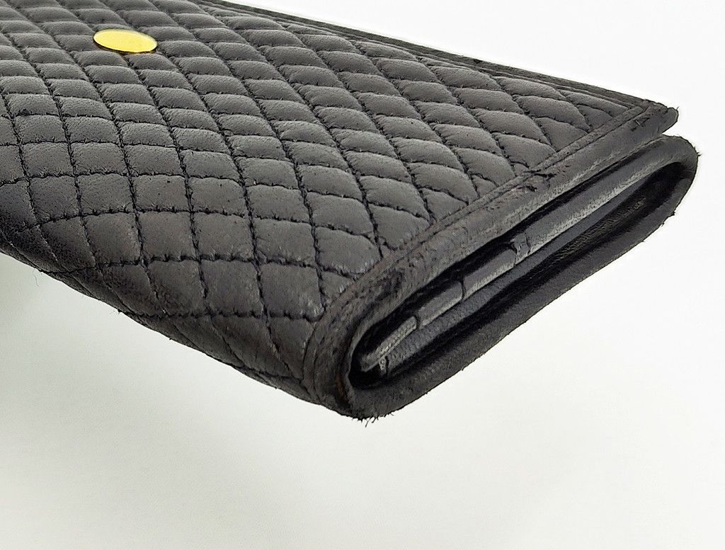 Bally BALLY full leather quilted long wallet vintage Size ONE SIZE - 8 Thumbnail