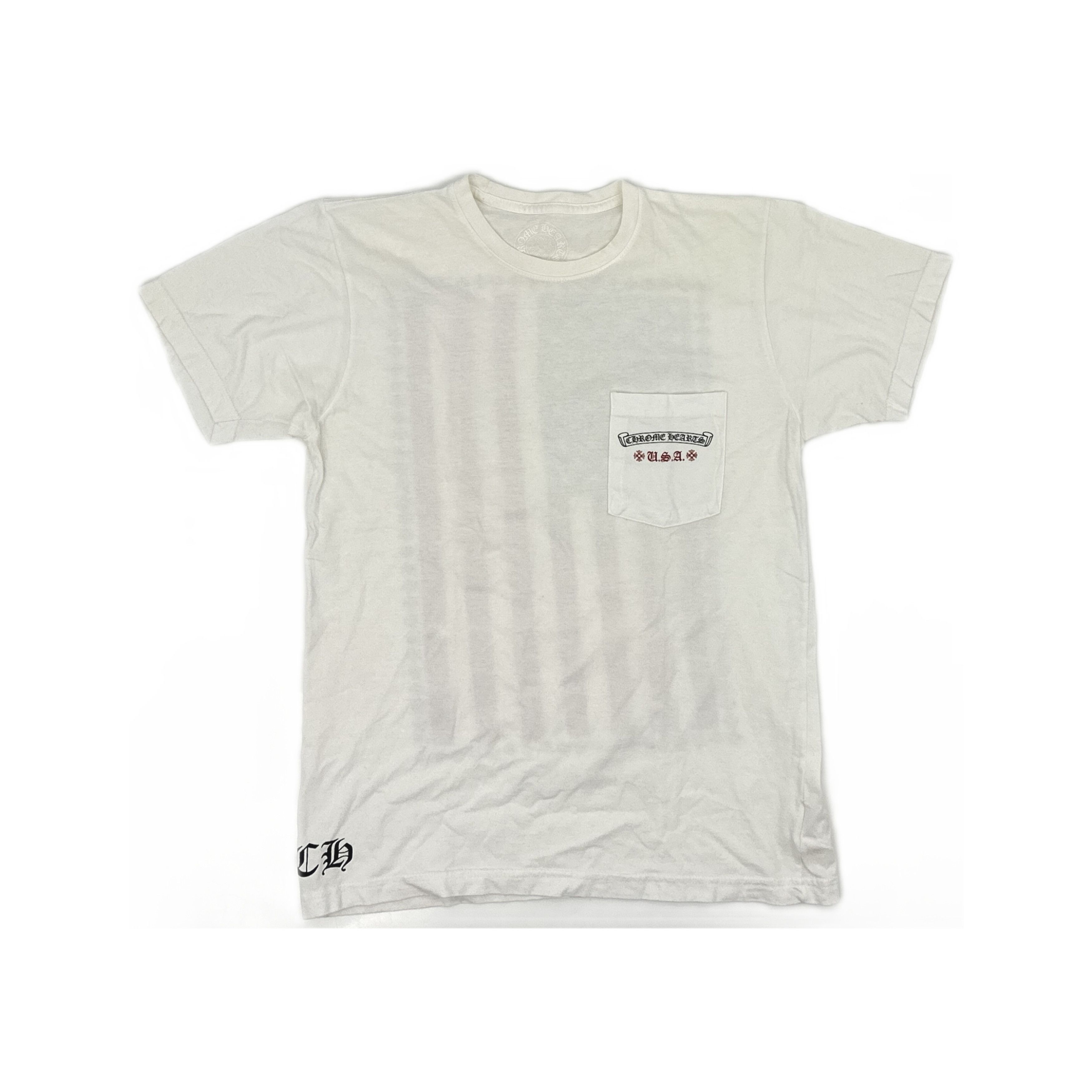 Chrome Hearts Chrome Hearts US Flag Pocket T-Shirt Size M Size US M / EU 48-50 / 2 - 1 Thumbnail