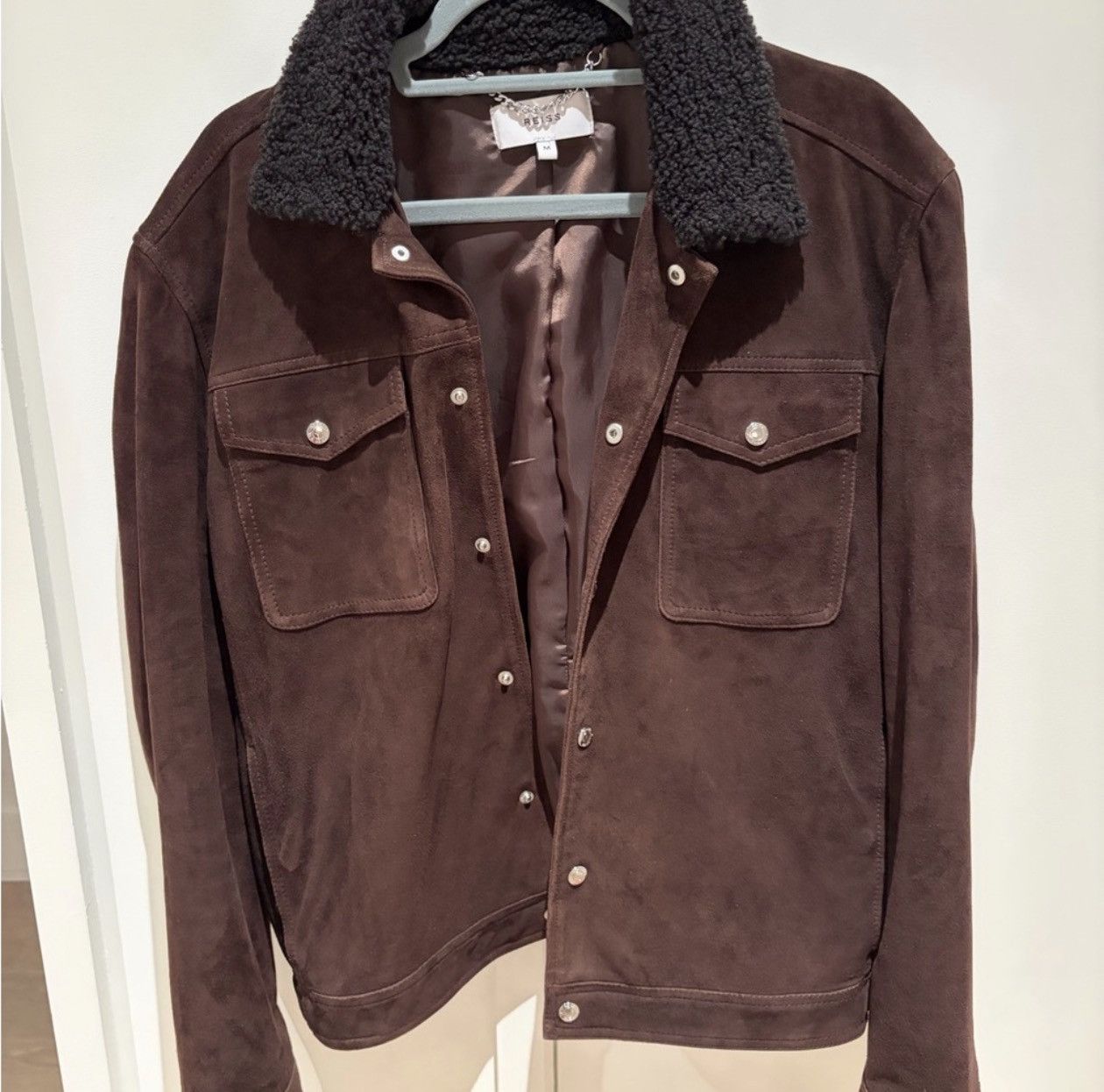 Reiss Brown Suede Jacket