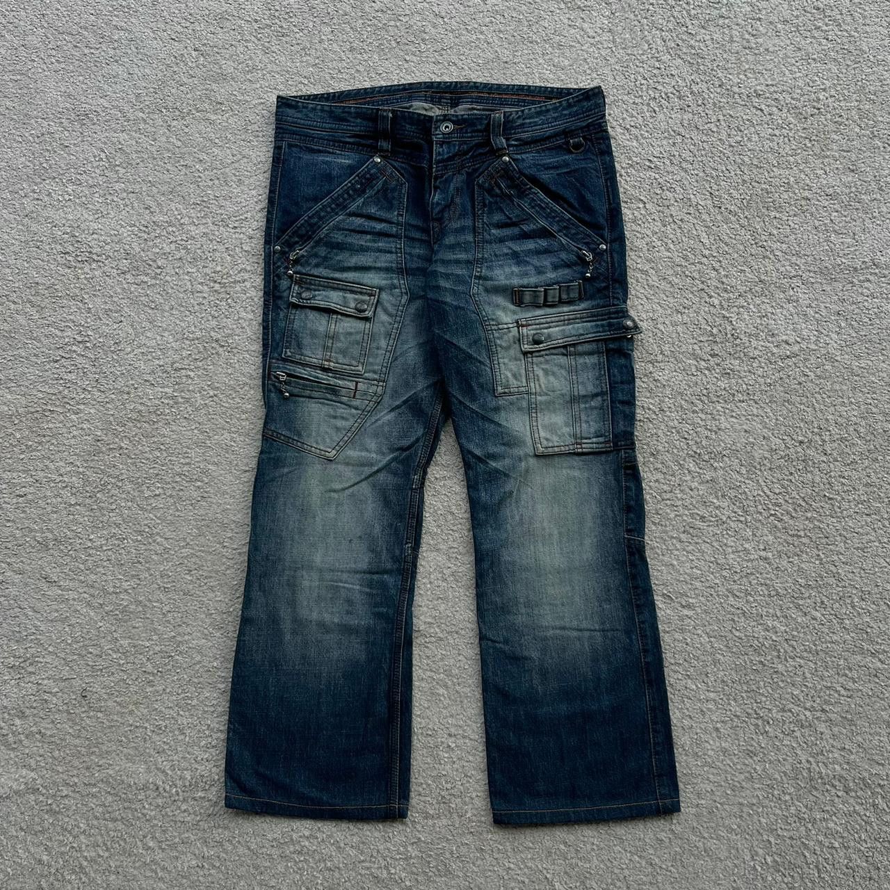 Nicole Club Japanese Brand Nicole Club For Men Multi Pocket Cargo Denim Size US 32 / EU 48 - 1 Thumbnail