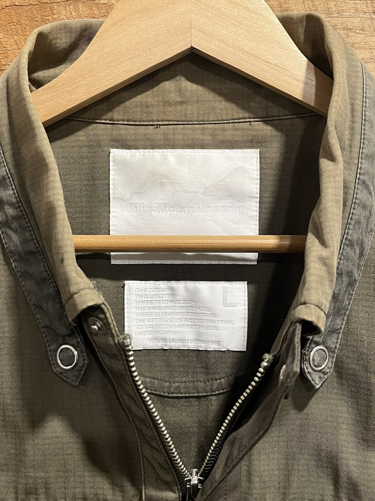 White Mountaineering White Mountaineering Cloth Military Jacket Olive Green Size US L / EU 52-54 / 3 - 7 Thumbnail