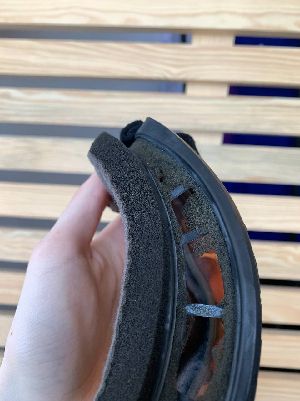 Japanese Brand × Oakley × Vintage Vintage Oakley Ski Goggles, Black with Amber Lenses Size ONE SIZE - 10 Thumbnail