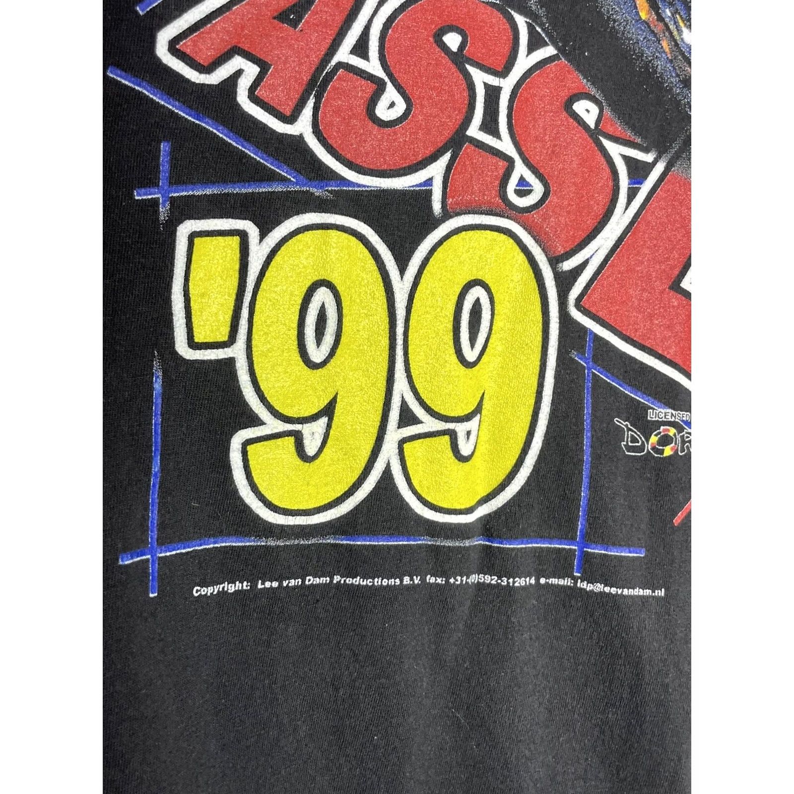 Champion Champion Dutch TT Assen T-Shirt Mens M Black Cotton Graphic Print Vintage 90s Sports Moto Racing Clouded by Yamaha Ducati Honda Suzuki Size US M / EU 48-50 / 2 - 5 Thumbnail