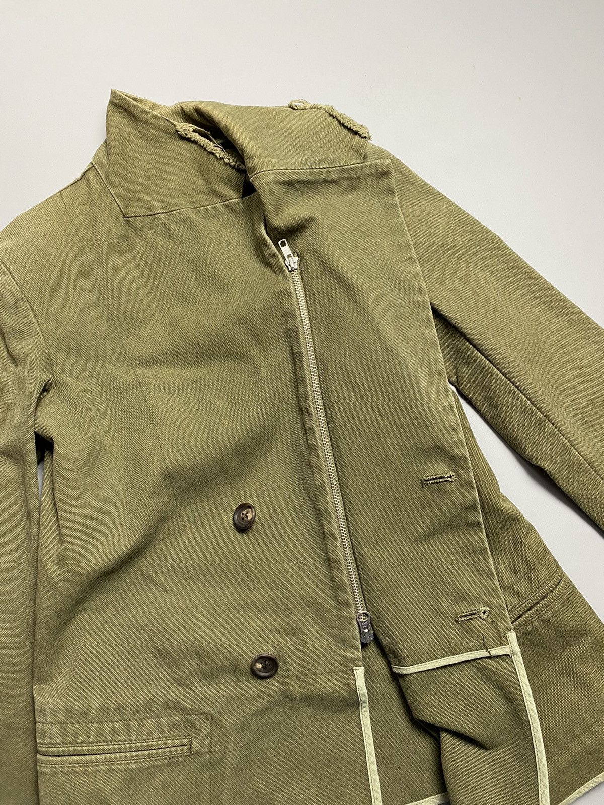 Vintage Yohji Yamamoto Y'S vintage distressed denim jacket size 2 Size XS / US 0-2 / IT 36-38 - 4 Thumbnail