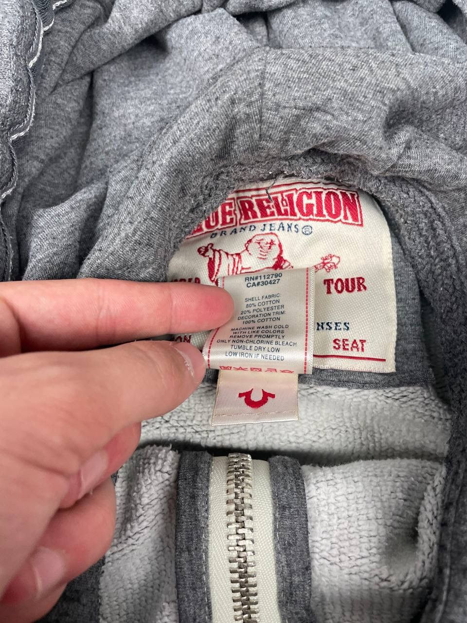 True Religion Vintage True Religion Hoodie Full Zip California USA Flag Size US M / EU 48-50 / 2 - 14 Thumbnail