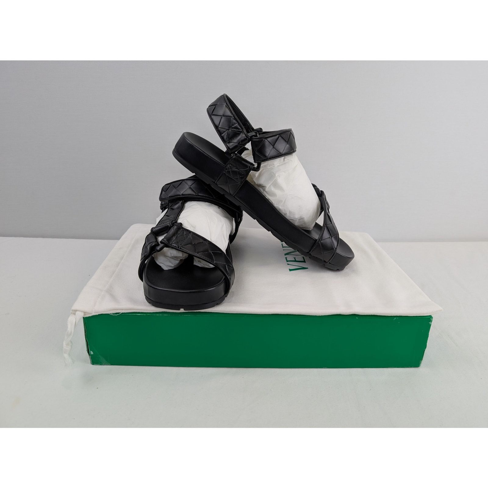 Bottega Veneta o1rshd1 Prov Victory Trip Sandal in Black Size US 9 / EU 42 - 19 Thumbnail