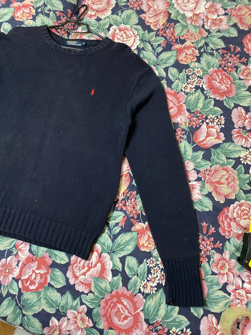 Polo Ralph Lauren × Vintage Vintage 1990s Polo Ralph Lauren Pony Knit Sweater Pullover Size US M / EU 48-50 / 2 - 8 Thumbnail