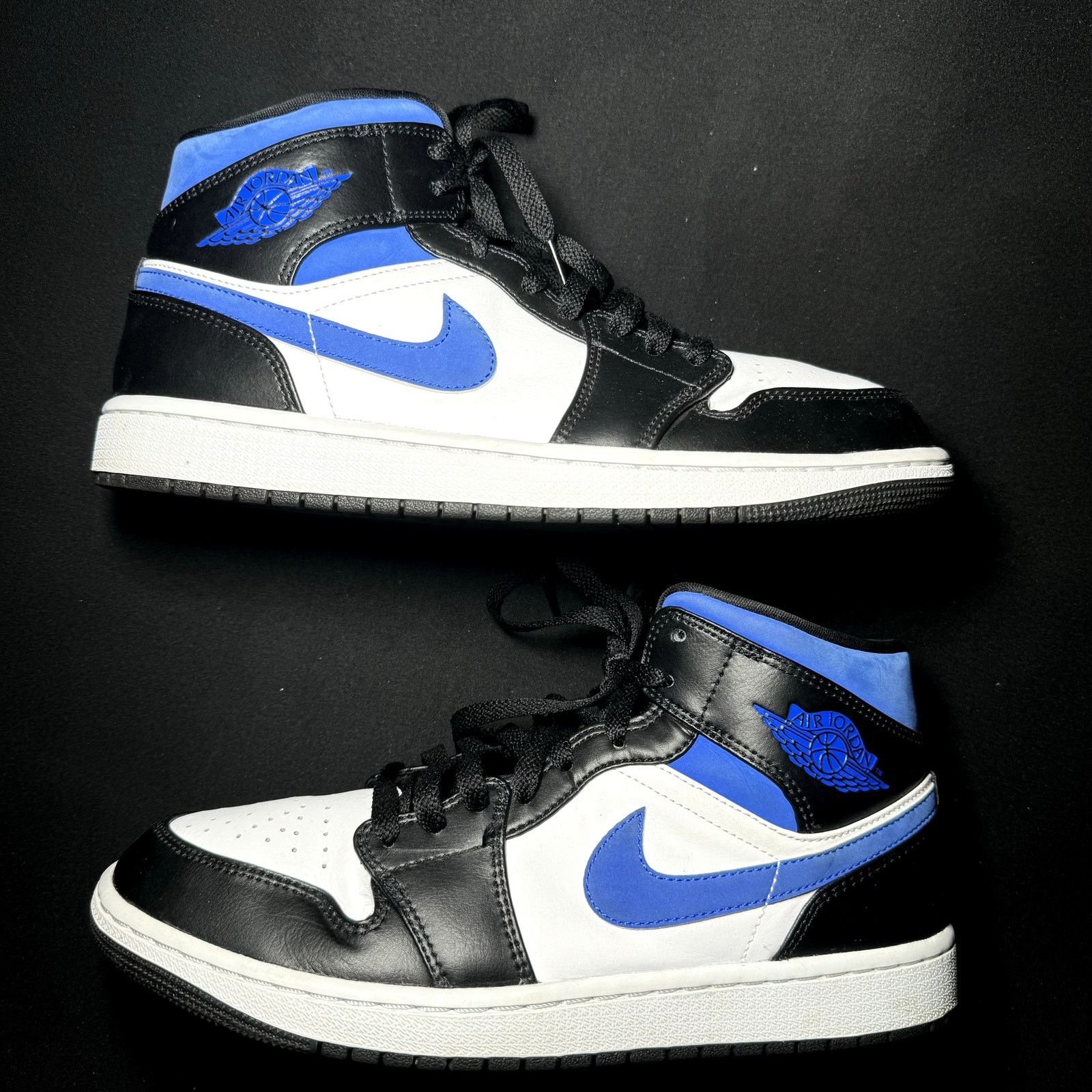 Jordan Brand × Nike Size 9.5 - Nike Air Jordan 1 Mid Racer Blue 2021 Men's Shoes Size US 9.5 / EU 42-43 - 2 Thumbnail
