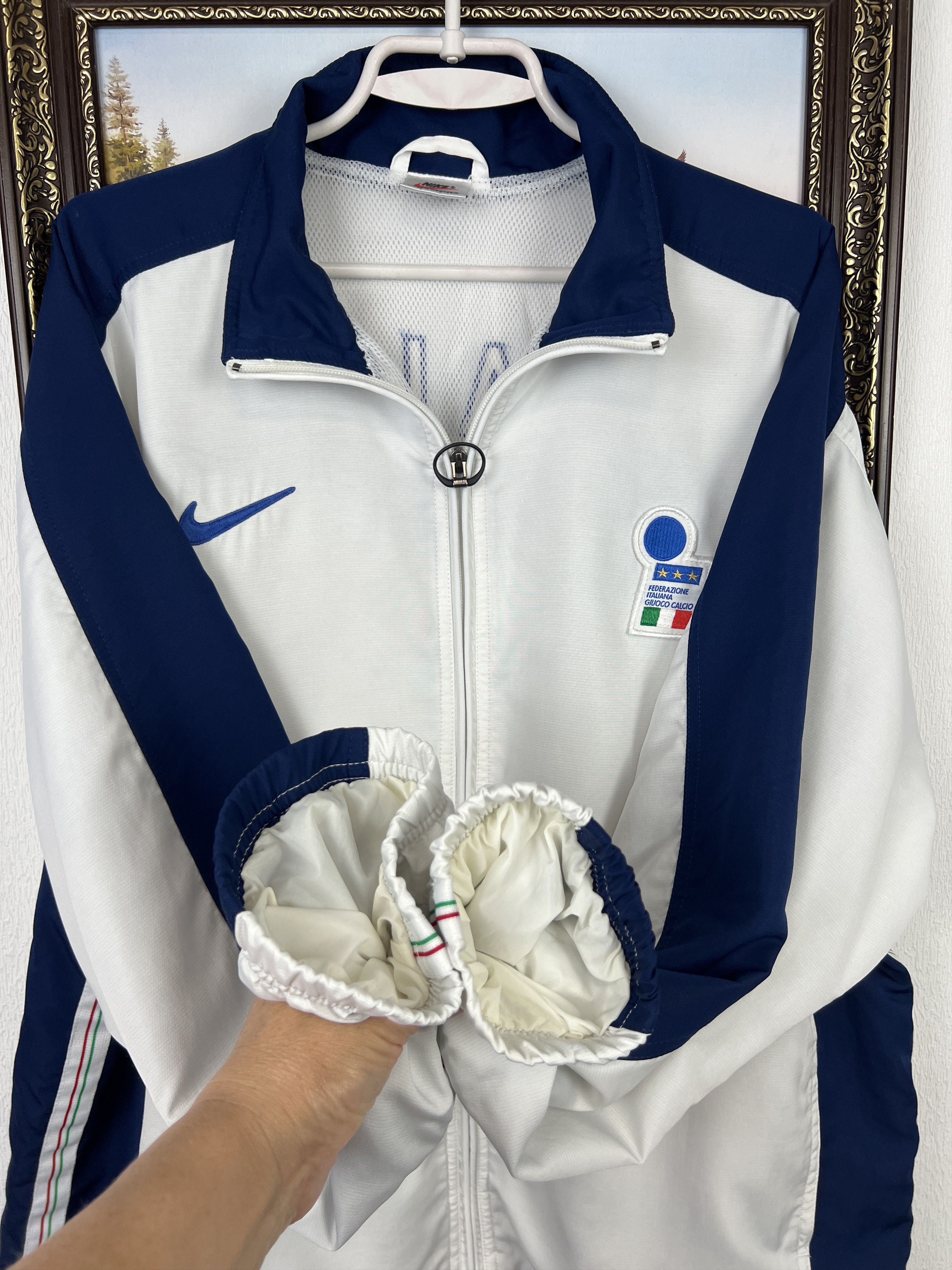 Nike Vintage 90's Nike Italy Football Jacket Soccer Track Top Size US M / EU 48-50 / 2 - 6 Thumbnail